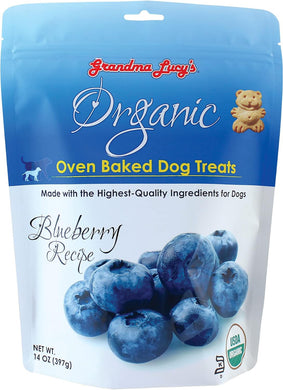 Grandma Lucy's Organic Blueberry Oven Baked Dog Treats, 14-oz