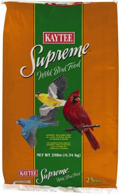 Kaytee Supreme Wild Bird Food With Sunflower 25 lb bag