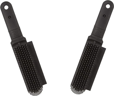 FURemover Plus, Rubber Pet Hair Remover Brush, Black with Gentle Bristles for Grooming Dogs and Cats