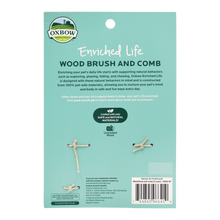 Oxbow Enriched Life Wood Small Animal Brush & Comb