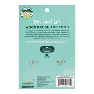 Oxbow Enriched Life Wood Small Animal Brush & Comb