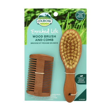 Oxbow Enriched Life Wood Small Animal Brush & Comb