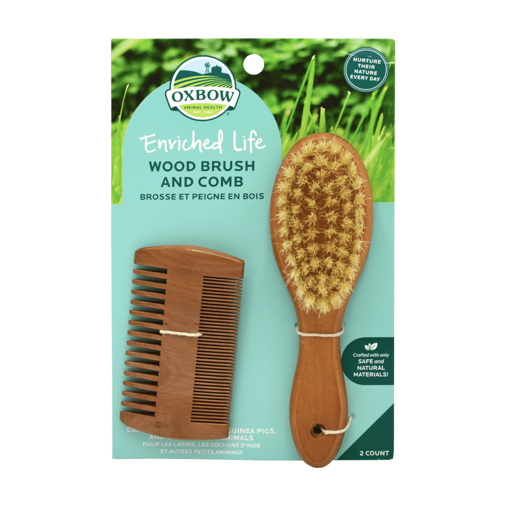 Oxbow Enriched Life Wood Small Animal Brush & Comb