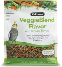 Zupreem VeggieBlend Food for Medium Birds, 2-lb