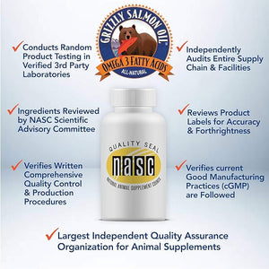 Grizzly Salmon Oil Omega Plus Dog & Cat Supplement with pump