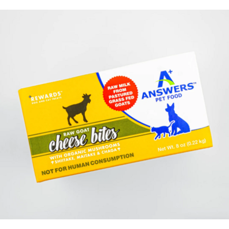 Answers Rewards Raw Organic Goat Cheese Grain Free Dog & Cat Treats, 8-oz