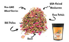 BEE A Beautiful Hen Herbal Treat With Mealworms, Wheat, Bee Pollen, & Rose Petals For Chickens 4 lb