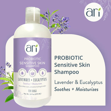 Ari Probiotic Sensitive Skin Shampoo Lavender & Eucalyptus 16 oz