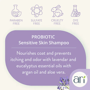 Ari Probiotic Sensitive Skin Shampoo Lavender & Eucalyptus 16 oz