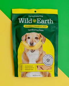 Wild Earth Superfood Dog Treats with Koji  Banana & Cinnamon 5 oz