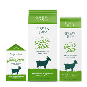 Green Juju Frozen Raw Goats Milk Multiple Sizes Available