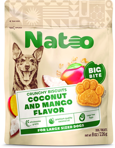 Natoo Big Bite Crunchy Biscuits Coconut & Mango 8 oz
