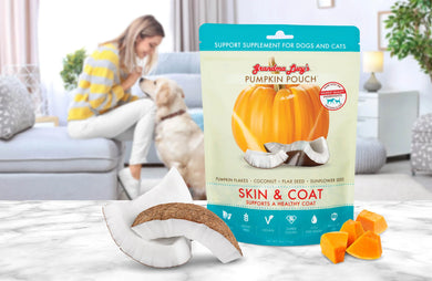 Grandma Lucy's Pumpkin Pouch Skin & Coat Dog & Cat Supplement, 6-oz