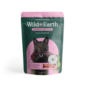 Wild Earth Superfood Dog Treats with Koji Strawberry & Beet 5 oz