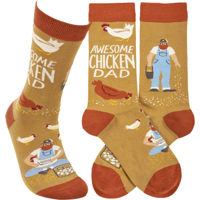 Primitives by Kathy - Awesome Chicken Dad Socks