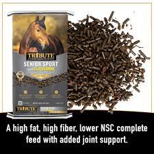 Tribute Senior Sport® with Glucosamine, Textured High Fat Horse Feed 50lb