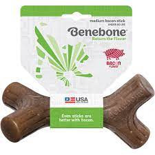 Benebone Bacon Stick Dog Chew Toy (Medium)