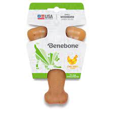 BENEBONE REAL CHICKEN DURABLE WISHBONE DOG CHEW TOY SMALL