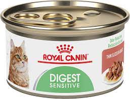 Royal Canin Feline Care Nutrition Digest Sensitive Thin Slices in Gravy Canned Cat Food 3-oz