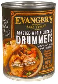 Evangers Chicken Drummets Hand Packed Single Can 12oz