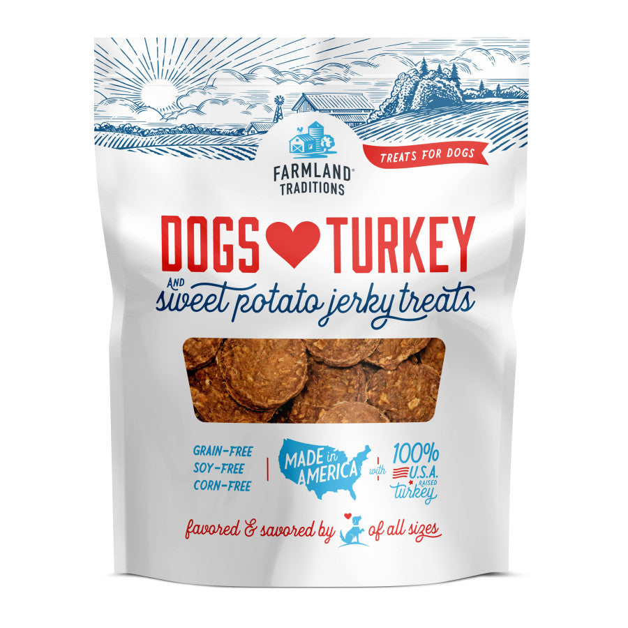 Farmland Traditions Dogs Love Turkey & Sweet Potato Dog Treats 6oz