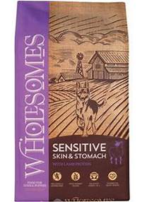 Wholesomes Sensitive Skin & Stomach Lamb Dry Dog Food, 30-lb