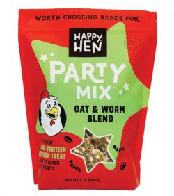 Happy Hen Treats Party Mix Oat & Worm Blend Chicken Treats 2 lb