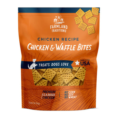 Farmland Traditions Simple Snacks Chicken & Waffle Bites Dog Treats