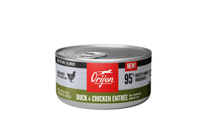 ORIJEN Super Premium Duck & Chicken Entrée in Bone Broth Wet Cat Food, 3-oz