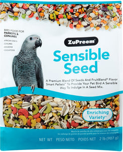ZuPreem Sensible Seed Enriching Variety Parrots & Conures Bird Food, 2-lb