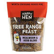 Happy Hen Free Range Feast Mealworm & Herb Chicken Treat 2 lb