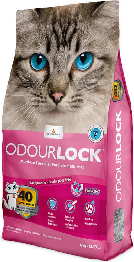 Intersand Odorlock Baby Powder Clumping Cat Litter