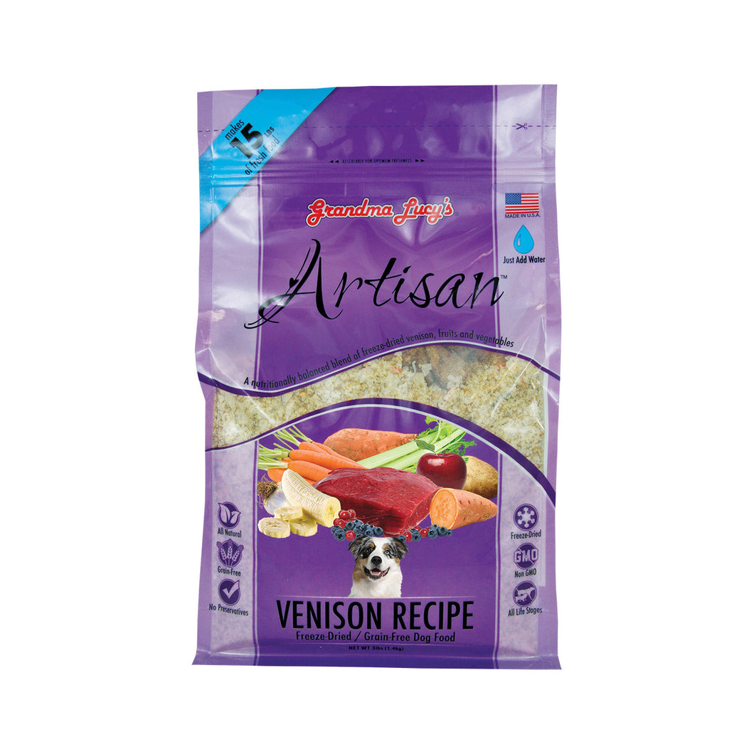 Grandma Lucy's Artisan Venison Freeze-Dried Dog Food