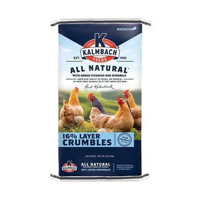 Kalmbach 16% ALL NATURAL Chicken Layer Crumble 50lb