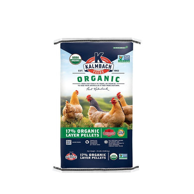 Kalmbach Feeds Organic 17% Layer Pellets Chicken Feed, 35-lb bag