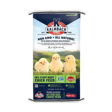Kalmbach Feeds All Natural 18% Protein Start Right Chick Feed, 50-lb bag