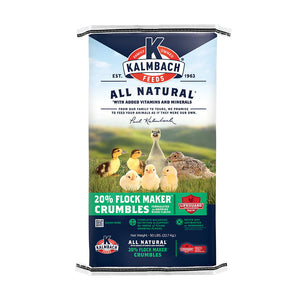 Kalmbach Feeds All Natural 20% Protein Flock Maker Crumbles multi sizes