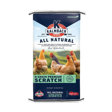 Kalmbach Feeds All Natural 5-Grain Premium Scratch Chicken Feed 50lb