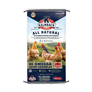 Kalmbach Feeds All Natural Non-GMO 17% Protein Layer Pellet Chicken Feed, 50-lb bag