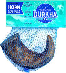 Durkha Horn: Large Long Lasting 100% Natural Water Buffalo Horn Dog Chews, Dog Treats, Bone, Dog Toys
