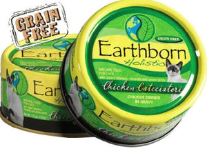 Earthborn Holistic Chicken Catcciatori Grain-Free Natural Canned Cat Food, 3-oz