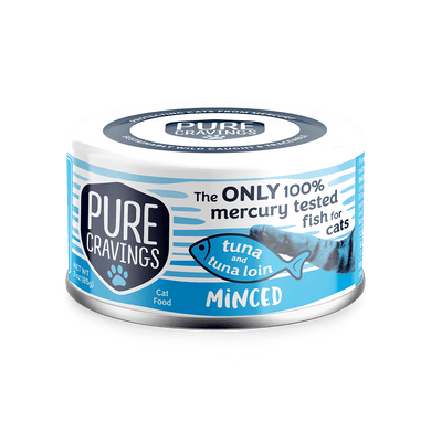 Pure Cravings Tuna & Tuna Loin Minced Cat Food 3 oz