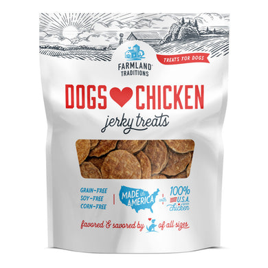 Farmland Traditions Dogs Love Chicken Jerky Dog Treats/32 oz