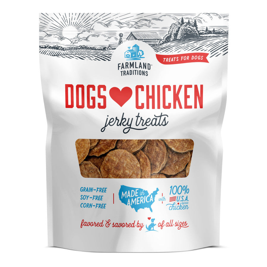 Farmland Traditions Dogs Love Chicken Jerky Dog Treats/32 oz