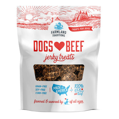 Farmland Traditions Dogs Love Beef Jerky Dog Treats/13.5 oz