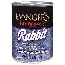 Evanger's Grain Free Rabbit Wet Dog / Cat Food 12.8 oz