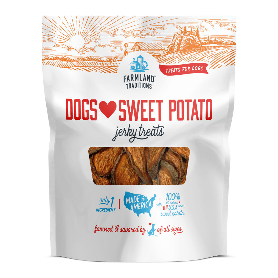 Farmland Traditions Dogs Love Sweet Potato Dog Treats/32 oz