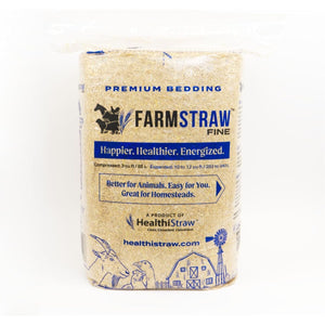 FarmStraw Certified Chopped Fine Cut Straw 25lb Bag