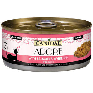 Canidae Adore with Salmon & Whitefish in Broth Wet Cat Grain Free 2.46 oz