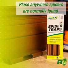 RESCUE! Spider Traps – Catches Brown Recluse, Hobo Spiders, Black Widows & Wolf Spiders – 3 Traps